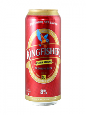 Пиво в банках Kingfisher Strong 8%, 0.5 (24 шт)